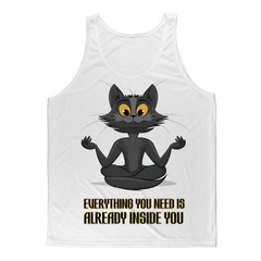 Everything You Need Is Already Inside You - Cat ﻿Classic Sublimation Adult Tank Top