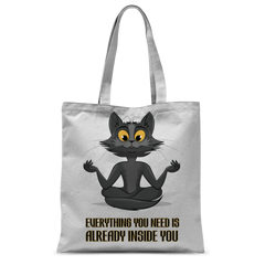 Everything You Need Is Already Inside You - Cat ﻿Classic Sublimation Tote Bag