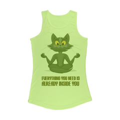 Everything You Need Is Already Inside You - Cat ﻿Women Performance Tank Top